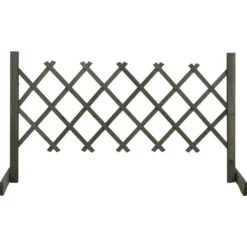 Buer, Spalier, Lysthuse Uden Tag^Espalier til haven 120x60 cm massivt fyrretræ grå - Espalier - Espalierer - Home & Living