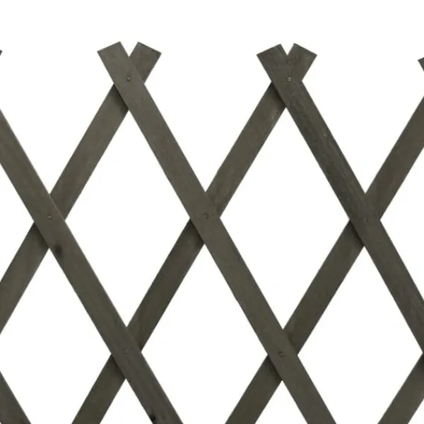 Buer, Spalier, Lysthuse Uden Tag^Espalier til haven 120x60 cm massivt fyrretræ grå - Espalier - Espalierer - Home & Living