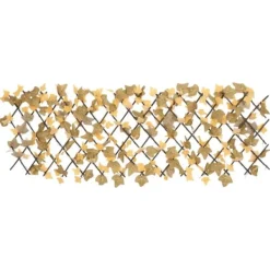 Online Espalierer med kunstige ahornblade - Hegn til haven | Størrelse: 180x60 cm | Farve: Orange Buer, Spalier, Lysthuse Uden Tag