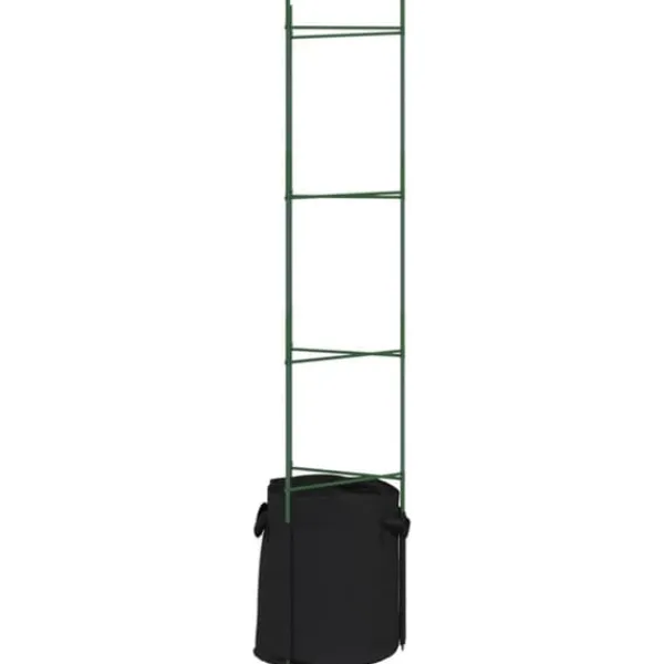 New Espalierer med planteposer - Justerbare tomatstativer | Størrelse: 154 cm | Materiale: Stål og PP | Antal: 6 stk. Krukker & Plantebeholdere