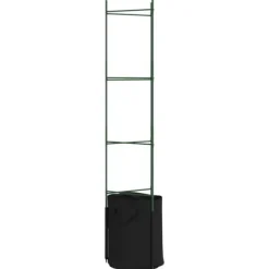 New Espalierer med planteposer - Justerbare tomatstativer | Størrelse: 154 cm | Materiale: Stål og PP | Antal: 6 stk. Krukker & Plantebeholdere