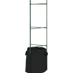 Clearance Espalierer med planteposer 4 stk - Justerbare tomatstativ i stål | Højde: 116 cm Kit Til Plante- & Urtedyrkning