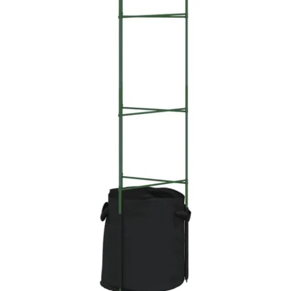 Clearance Espalierer med planteposer 4 stk - Justerbare tomatstativ i stål | Højde: 116 cm Kit Til Plante- & Urtedyrkning