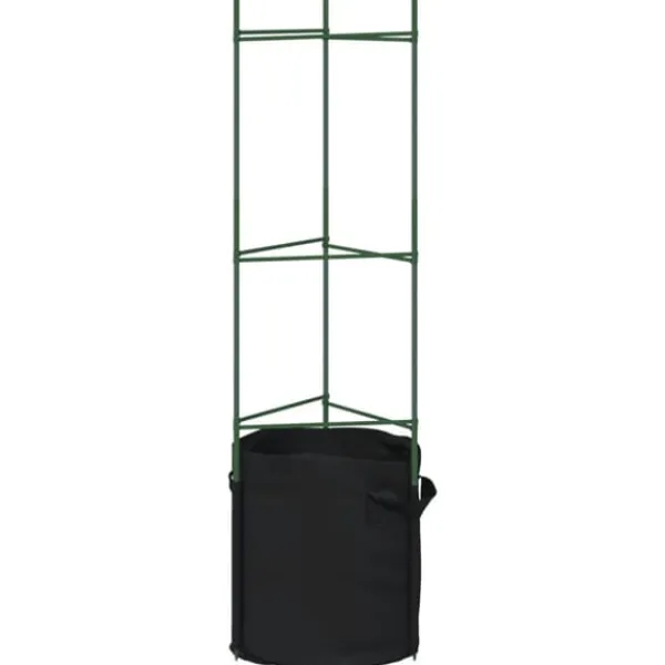 Clearance Espalierer med planteposer 4 stk - Justerbare tomatstativ i stål | Højde: 116 cm Kit Til Plante- & Urtedyrkning