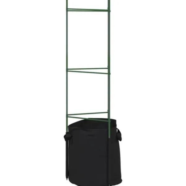 Clearance Espalierer med planteposer 4 stk - Justerbare tomatstativ i stål | Højde: 116 cm Kit Til Plante- & Urtedyrkning