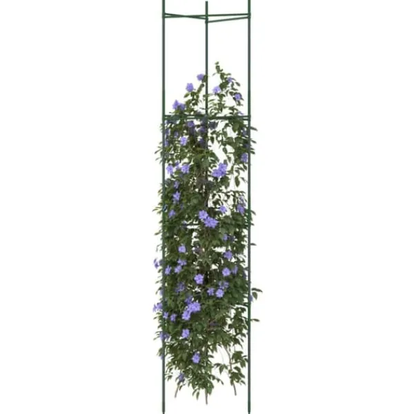 Hot Espalierer til tomater - Justerbare stålstøtter, 6 stk. | Højde: 154 cm | Materiale: PP Krukker & Plantebeholdere