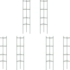 Hot Espalierer til tomater - Justerbare stålstøtter, 6 stk. | Højde: 154 cm | Materiale: PP Krukker & Plantebeholdere