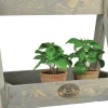 Esschert Design Plantestander i træ 29X39,2X28,9 Cm Grå Plantestativer