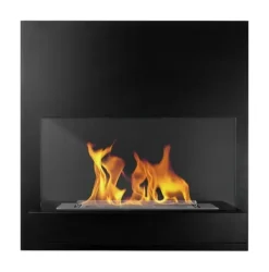 Pejse^Ethanol pejs Bio-pejs Hængende bio-pejs BORD Bioethanolbrænder 45 cm x 47 cm x 16,5 cm med glas kan bruges som skrivebræt økologisk pejs