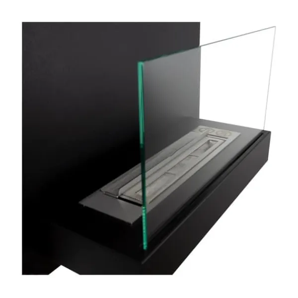 Pejse^Ethanol pejs Bio-pejs Hængende bio-pejs BORD Bioethanolbrænder 45 cm x 47 cm x 16,5 cm med glas kan bruges som skrivebræt økologisk pejs