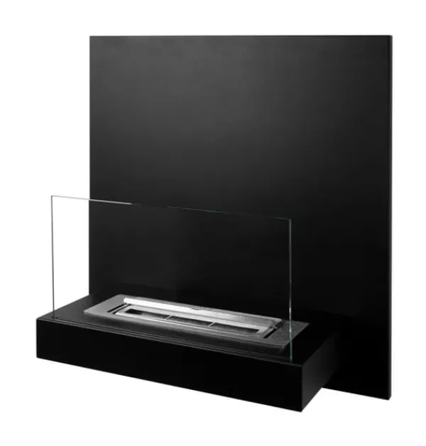 Pejse^Ethanol pejs Bio-pejs Hængende bio-pejs BORD Bioethanolbrænder 45 cm x 47 cm x 16,5 cm med glas kan bruges som skrivebræt økologisk pejs
