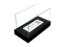 Hot Ethanol pejs Pejs Bio-pejs Fritstående biopejs HOME Bioethanolbrænder 36 x 22 x 18 cm sort TÜV certifikat økologisk pejs Bio kedel Pejse