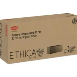 Krukker & Plantebeholdere^Ethica rektangulär blomlåda 80 cm taupe