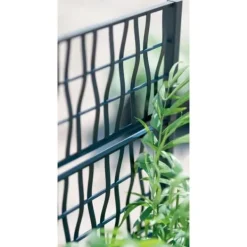 Clearance Ethica rektangulär blomlåda 80 cm med grafitspaljé Krukker & Plantebeholdere