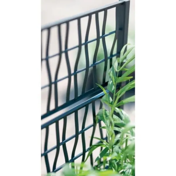 Clearance Ethica rektangulär blomlåda 80 cm med grafitspaljé Krukker & Plantebeholdere