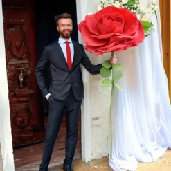 Blomster^EVIGE ROSE Kæmpe 160 cm GAVE TIL EN KVINDE TIL DIN KONE PÅ VALENTINSDAG
