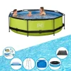 Hot EXIT Svømmebassin Lime - Ramme Pool ø300x76cm - Plus tilbehør Pooler