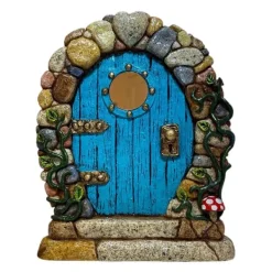 Hot Fairy Dörr för träd Miniatyr Fairy Trädgård Utomhusdekor Tillbehör Gård Konst Skulptur Dekoration för barnrum Väggträd Havedekorationer