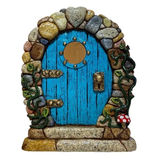 Hot Fairy Dörr för träd Miniatyr Fairy Trädgård Utomhusdekor Tillbehör Gård Konst Skulptur Dekoration för barnrum Väggträd Havedekorationer