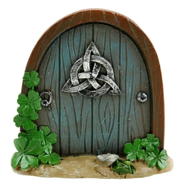 Sale Fairy Dörr för träd Miniatyr Fairy Trädgård Utomhusdekor Tillbehör Gård Konst Skulptur Dekoration för barnrum Väggträd Havedekorationer