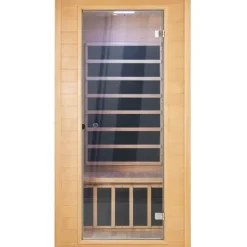 Best Far Infrared Træ Sauna 1-2 Personer, 1400W, Hjemmespa, Energibesparende, Hurtig Opvarmning Sauna