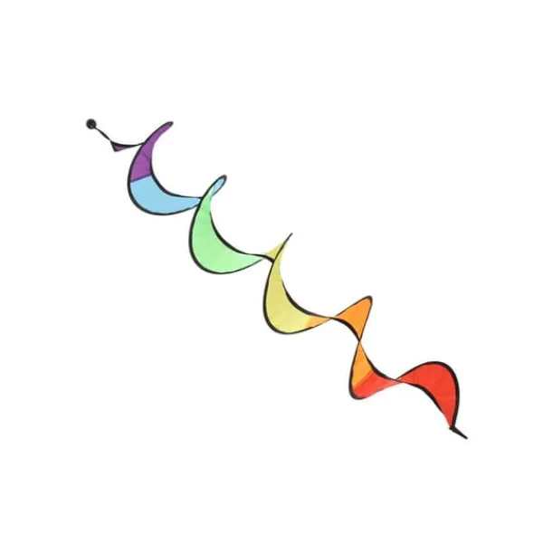 Flag & Vindposer^Farverig Spiral Rainbow Wind Spinner til gårdhavedekoration