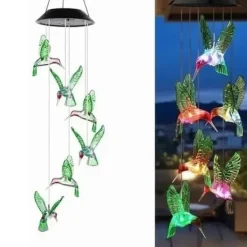 Clearance Farveskiftende Solar LED Wind Chimes Lys til have og balkon Vinddekoration