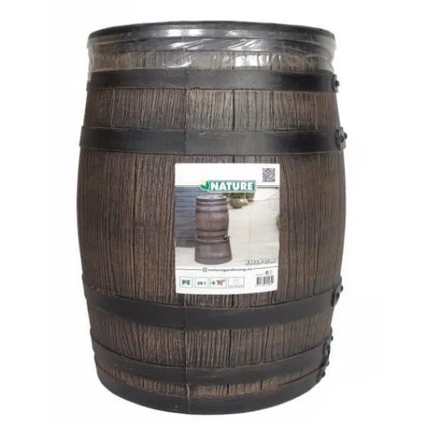 Outlet Fatformad vattenuppsamlare - NATURE - Rotationsgjuten PE - 50 liter - Tillbehör ingår Regntønder