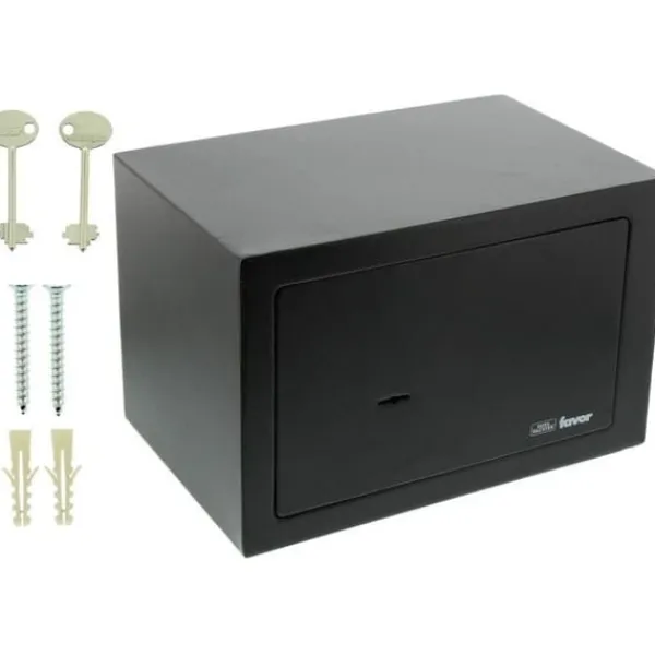 Pengeskabe^Favor S3 K pengeskab - BURG WACHTER - Dobbelt-bit nøglelås - 12,4 L - Metal