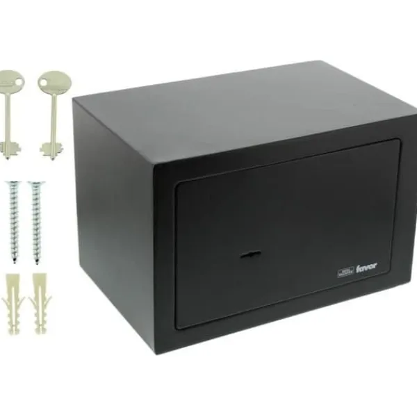 Sale Favor S3 K pengeskab - BURG WACHTER - Dobbelt-bit nøglelås - 12,4 L - Metal Pengeskabe