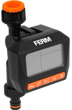 Vanding^FERM WTA1003 - Digital - Vandur- Interval: 1 min til 24 timer - 3 programmer pr. dag - Ugeprogram - Passer til vandhane: 26,5mm - 21 mm - Arbejder ved | CDON