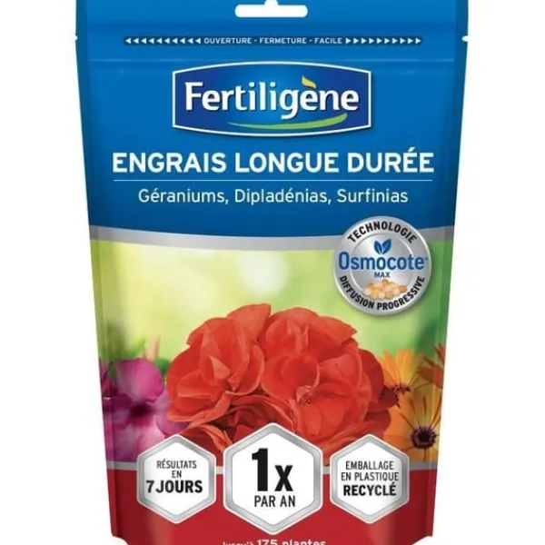Gødningsmidler^FERTILIGeNE - Langtidsvirkende Osmocote max gødning til pelargonier, dipladenier og surfinier 700 g