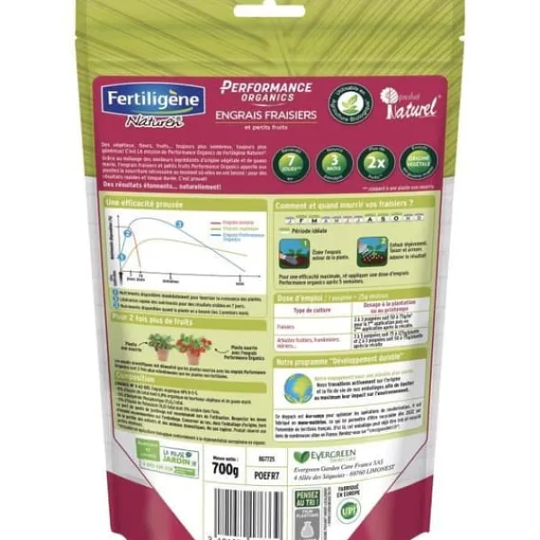 Best FERTILIGENE Performance Organics jordgubbar och småfruktsgödsel - 700 g Gødningsmidler