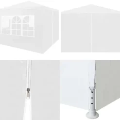 Hot Festtelt 3 x 3 m hvid - Festtelt - Festtelte - Home & Living Telte & Lysthuse