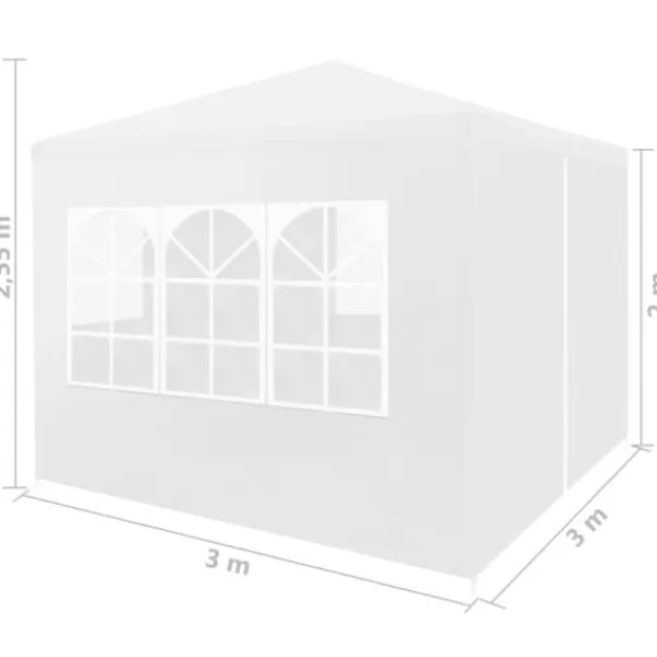 Hot Festtelt 3 x 3 m hvid - Festtelt - Festtelte - Home & Living Telte & Lysthuse