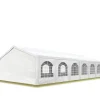 Sale Festtelt af høj kvalitet 6x12 m pavillontelt PE 450 N lærredshavetelt festtelt vandtæt hvid Telte & Lysthuse