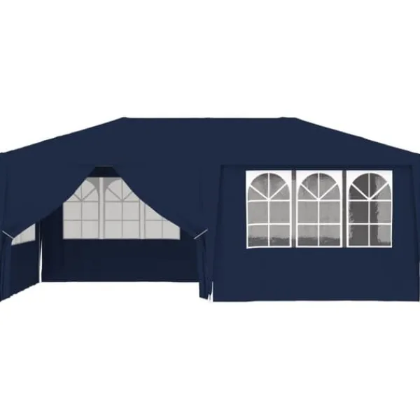 Telte & Lysthuse^Festtelt med sidevægge 4x6 m 90 g/m² blå - Festtelt - Festtelte - Home & Living