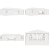 Telte & Lysthuse^Festtelt med sidevægge 4x9 m 90 g/m² hvid - Festtelt - Festtelte - Home & Living