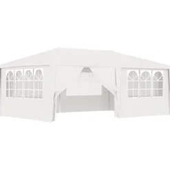 Telte & Lysthuse^Festtelt med sidevægge 4x6 m 90 g/m² hvid - Festtelt - Festtelte - Home & Living