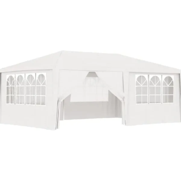 Telte & Lysthuse^Festtelt med sidevægge 4x6 m 90 g/m² hvid - Festtelt - Festtelte - Home & Living
