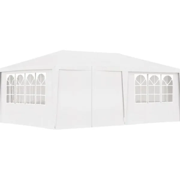 Telte & Lysthuse^Festtelt med sidevægge 4x6 m 90 g/m² hvid - Festtelt - Festtelte - Home & Living