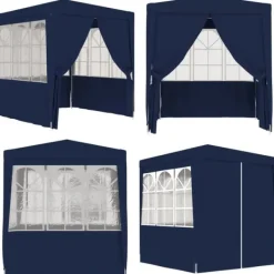 Festtelt med sidevægge 2,5x2,5 m 90 g/m² blå - Festtelt - Festtelte - Home & Living Telte & Lysthuse