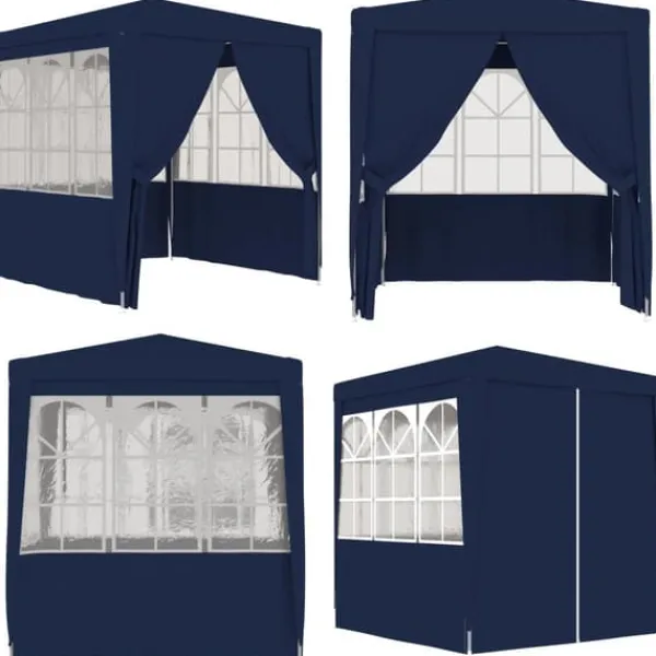 Festtelt med sidevægge 2,5x2,5 m 90 g/m² blå - Festtelt - Festtelte - Home & Living Telte & Lysthuse