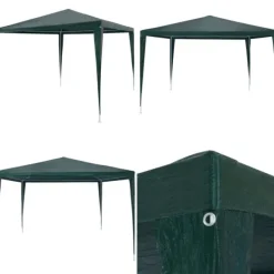 Outlet Festtelt 3x3 m PE grøn - Havetelt - Havetelte - Home & Living Telte & Lysthuse
