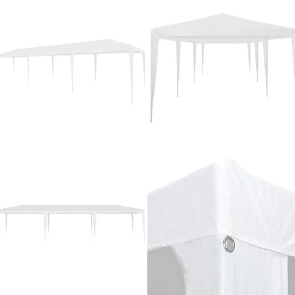 Outlet Festtelt 3x9 m PE hvid - Havetelt - Havetelte - Home & Living Telte & Lysthuse
