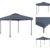 New Festtelte & havepavilloner - Living pavillon 300x300 cm aluminium antracitgrå Telte & Lysthuse