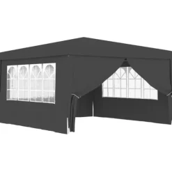 Telte & Lysthuse^Festtelte & havepavilloner - Living festtelt med sidevægge 4x4 m 90 g/m² antracitgrå