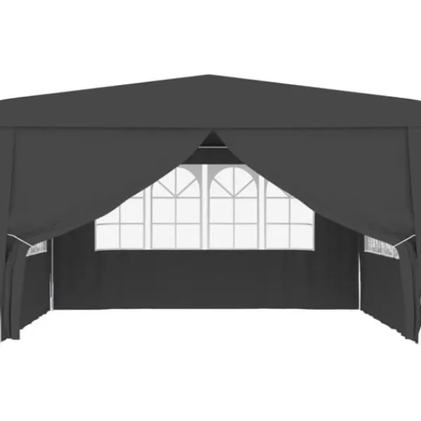 Telte & Lysthuse^Festtelte & havepavilloner - Living festtelt med sidevægge 4x4 m 90 g/m² antracitgrå