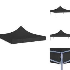 Online Festtelte & havepavilloner – tage - Living tag til festtelt 3x3 m 270 g/m² sort Telte & Lysthuse