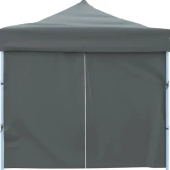 Telte & Lysthuse^Festtelte & havepavilloner - Living foldbart pop op-festtelt med 8 sidevægge 3 x 9 m antracitgrå